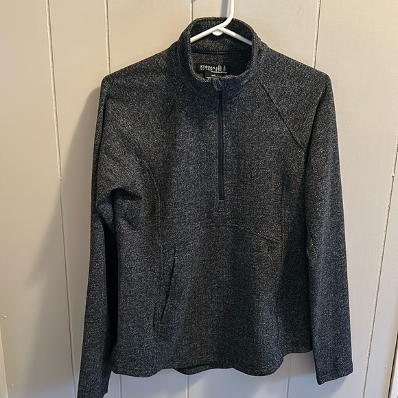 Kyodan Women’s 1/4 zip Alpine Double Brushed Jacquard Sweater-Kangaroo Pocket. - Picture 2 of 8